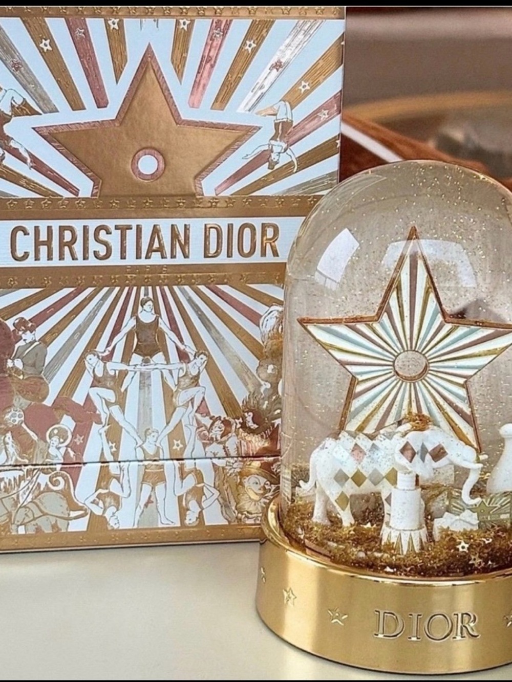 Dior 2025 Circus of Dreams Holiday Snow Globe. New in box!